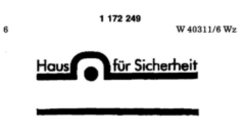 Haus für Sicherheit Logo (DPMA, 04/18/1990)