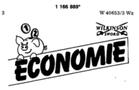 1 2 ECONOMIE WILKINSON SWORD Logo (DPMA, 08/01/1990)