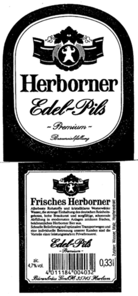 Herborner Edel-Pils Premium Logo (DPMA, 30.11.2001)