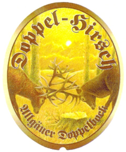 Doppel-Hirsch Allgäuer Doppelbock Logo (DPMA, 15.04.2008)