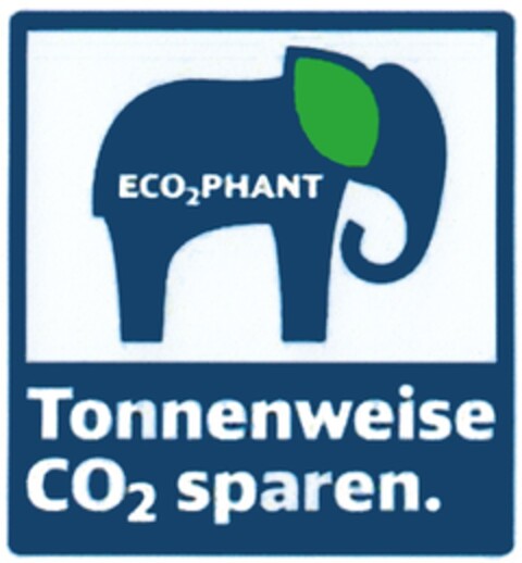 ECO2PHANT Tonnenweise CO2 sparen. Logo (DPMA, 04.04.2011)