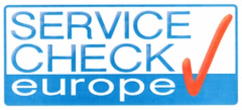 SERVICE CHECK europe Logo (DPMA, 06/29/2013)