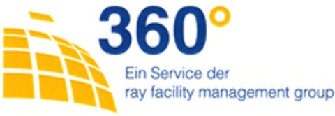 360° Ein Service der ray facility management group Logo (DPMA, 03.09.2014)