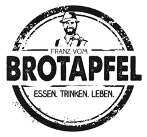 FRANZ VOM BROTAPFEL ESSEN. TRINKEN. LEBEN. Logo (DPMA, 23.12.2015)