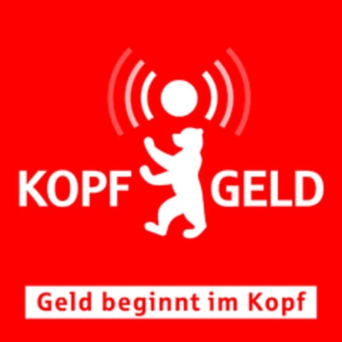 KOPFGELD Geld beginnt im Kopf Logo (DPMA, 12/18/2023)