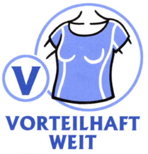 V VORTEILHAFT WEIT Logo (DPMA, 03/20/2006)