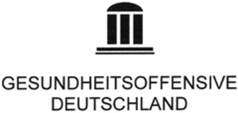 GESUNDHEITSOFFENSIVE DEUTSCHLAND Logo (DPMA, 09/07/2006)