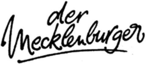 der Mecklenburger Logo (DPMA, 12/01/1995)