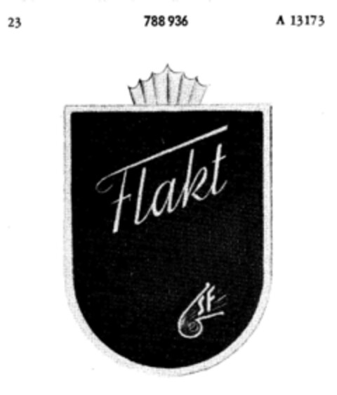 Flakt Logo (DPMA, 13.05.1963)