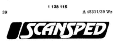 SCANSPED Logo (DPMA, 14.10.1988)