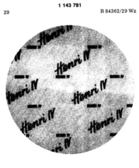 Henri IV Logo (DPMA, 04/21/1988)