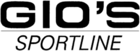 GIO`S SPORTLINE Logo (DPMA, 02.06.1992)