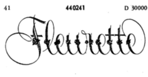 Fleurette Logo (DPMA, 06.02.1931)