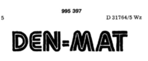 DEN-MAT Logo (DPMA, 22.11.1977)