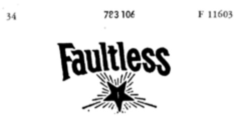 Faultless Logo (DPMA, 05/04/1961)