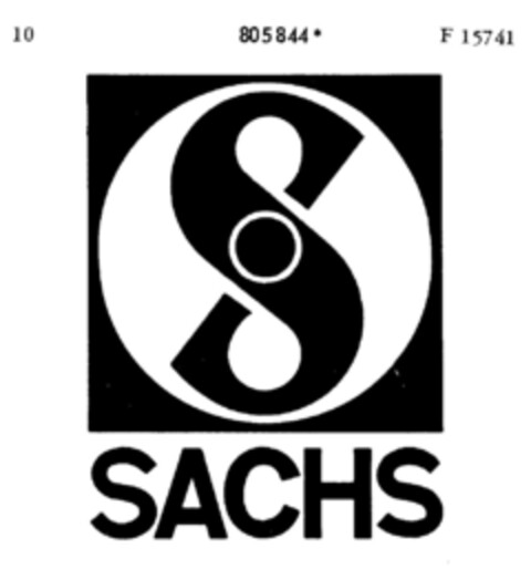 S SACHS Logo (DPMA, 17.02.1965)