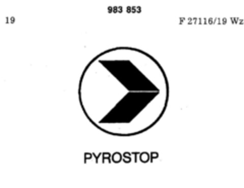 PYROSTOP Logo (DPMA, 09.02.1977)