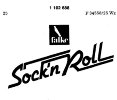 falke Sock`n Roll Logo (DPMA, 16.07.1986)