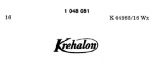Krehalon Logo (DPMA, 25.08.1982)