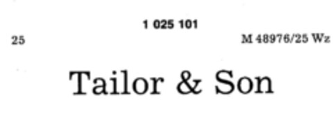 Tailor & Son Logo (DPMA, 11.11.1980)