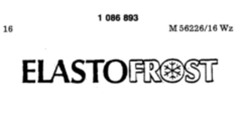 ELASTOFROST Logo (DPMA, 04.03.1985)