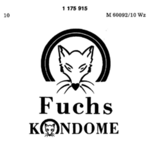 Fuchs KONDOME Logo (DPMA, 12.02.1987)