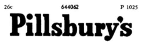 Pillsbury`s Logo (DPMA, 09/22/1950)