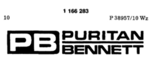 PB PURITAN BENNETT Logo (DPMA, 21.12.1989)