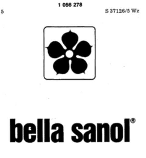 bella sanol Logo (DPMA, 02.02.1982)