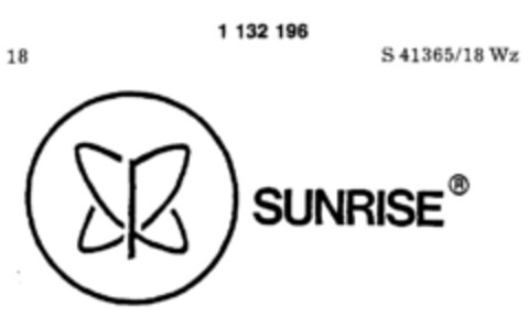 SUNRISE Logo (DPMA, 22.01.1985)