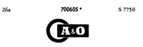 A&O Logo (DPMA, 07.12.1956)