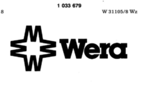 Wera Logo (DPMA, 27.11.1980)