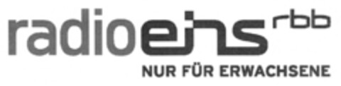 radio eins rbb NUR FÜR ERWACHSENE Logo (DPMA, 01/25/2011)