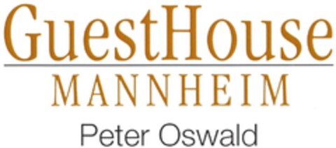 GuestHouse MANNHEIM Peter Oswald Logo (DPMA, 07/24/2013)
