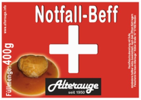 Notfall-Beff Alterauge seit 1950 Logo (DPMA, 28.03.2023)
