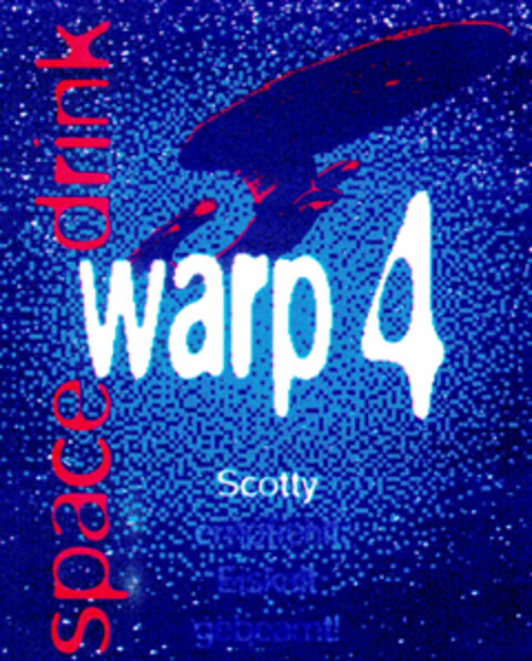 warp 4 space drink Logo (DPMA, 27.01.1995)