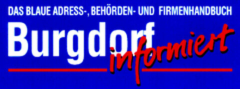 DAS BLAUE - Burgdorf informiert Logo (DPMA, 16.11.1995)