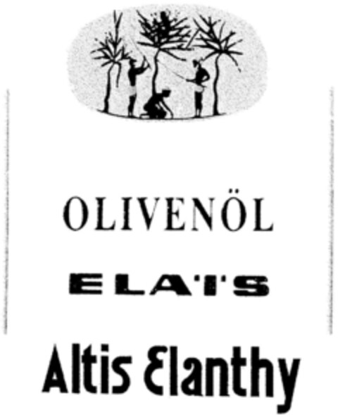 OLIVENÖL Altis Elanthy Logo (DPMA, 12.07.1996)