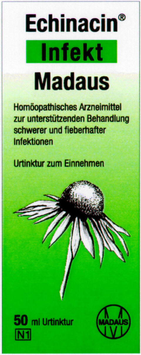 Echinacin Infekt Madaus Logo (DPMA, 03.08.1996)