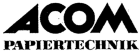 ACOM PAPIERTECHNIK Logo (DPMA, 16.03.1999)