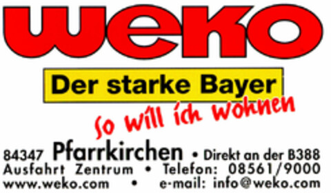 weko Der starke Bayer So will ich wohnen Logo (DPMA, 26.06.1999)