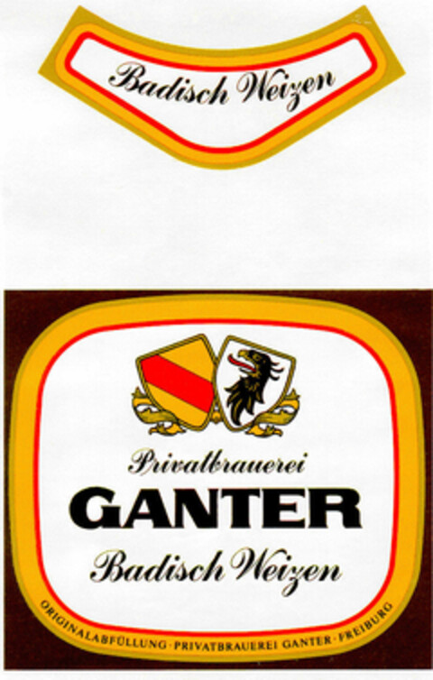Privatbrauerei GANTER Badisch Weizen Logo (DPMA, 21.04.1984)