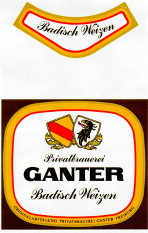 Privatbrauerei GANTER Badisch Weizen Logo (DPMA, 04/21/1984)