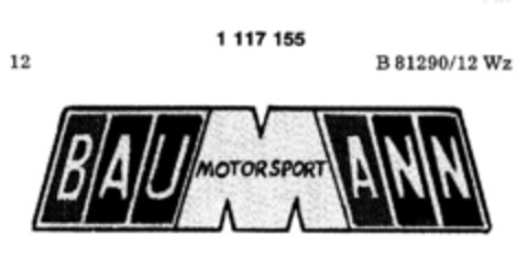 BAUMANN MOTORSPORT Logo (DPMA, 09.03.1987)