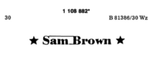 Sam Brown Logo (DPMA, 24.03.1987)