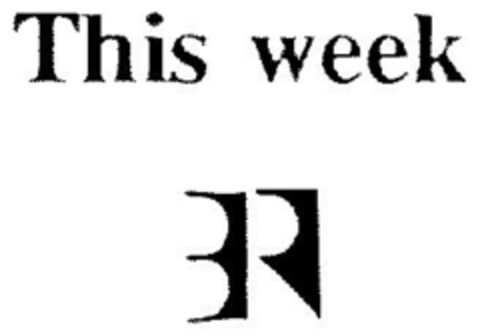 This week Logo (DPMA, 21.03.1991)