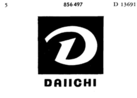 D DAIICHI Logo (DPMA, 02/13/1962)