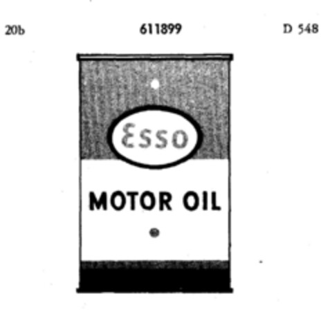 ESSO MOTOR OIL Logo (DPMA, 13.03.1950)