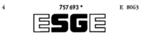 ESGE Logo (DPMA, 09/29/1961)