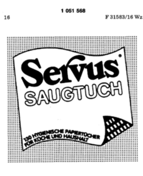 Servus SAUGTUCH Logo (DPMA, 15.12.1982)